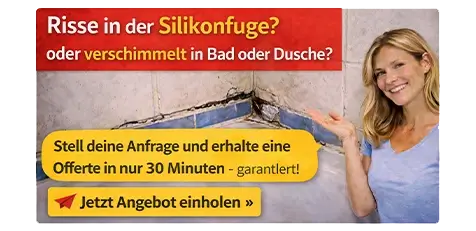 Rissige Silikonfugen im Badezimmer